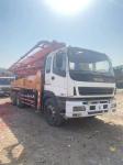 Orange 37m Heavy Equipment Concrete Boom Pump Truck with 43000kgs Capacity in