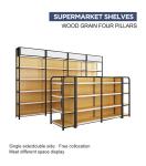 Metal Heavy Duty Shelves For Book Stores Customized Color Size