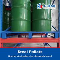 Buy cheap Special steel pallets for chemicals barrel Iron Pallet Metal Pallets for ASRS product