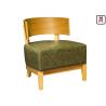 Buy cheap Comfortable Armless Single Sofa Chair With Solid Wood Plump Leather Seats from wholesalers