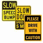 UV Protected and Waterproof Road Danger Safety Warning Reflective Signs