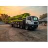Buy cheap 2020 ZLJ5440THBKF 63m Zoomlion 13804*2550*4000m National Six Sitrak Chassis White And Green Used Concrete Pump Truck from wholesalers