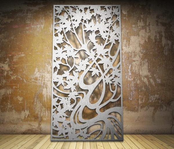 Elegant Colorful Furnishing Laser Cut Metal Screens For Exterior And Interior