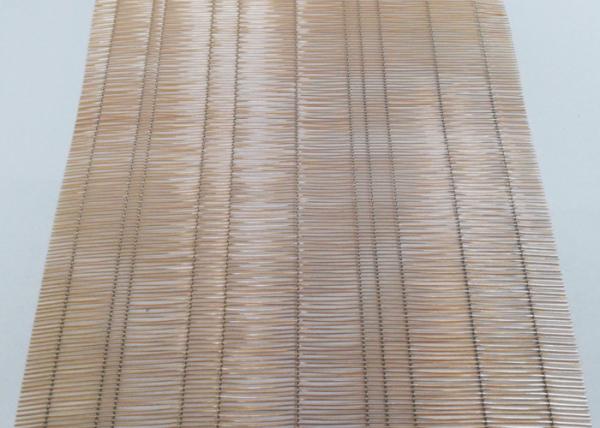 Buy cheap Recycled Bronze Color 70% Glass Laminated Wire Mesh Art Copper Woven from wholesalers