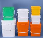 100% Raw Materials PP Square Plastic Bucket With Handle