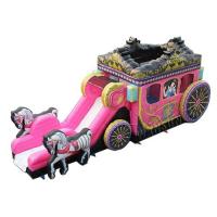 Buy cheap Carriage Combo Inflatable Big Water Slide , 0.9mm PVC Blowup Waterslide product