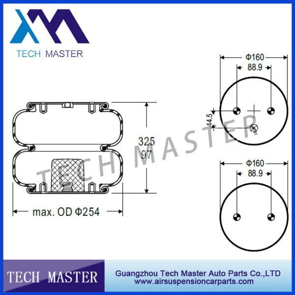 Buy cheap OEM W01-358-6947 double Convoluted Industrial air spring for Truck Firestone air bellows spring from wholesalers