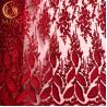 Buy cheap Red Nigerian Wedding 3D Embroidery Lace Fabric Water Soluble 1 Yard Length from wholesalers