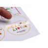 Buy cheap Transparent Custom Product Labels Circle Shape Durable Flexible For Cosmetics from wholesalers