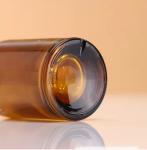 New Luxury Cylinder Shape Amber Spray Glass Bottle 30ml 50ml 100ml Cosmetic