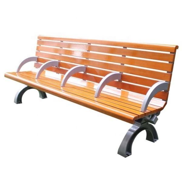 Buy cheap Waterproof Anti Rust Outdoor Wooden Bench With Cast Aluminium Material from wholesalers