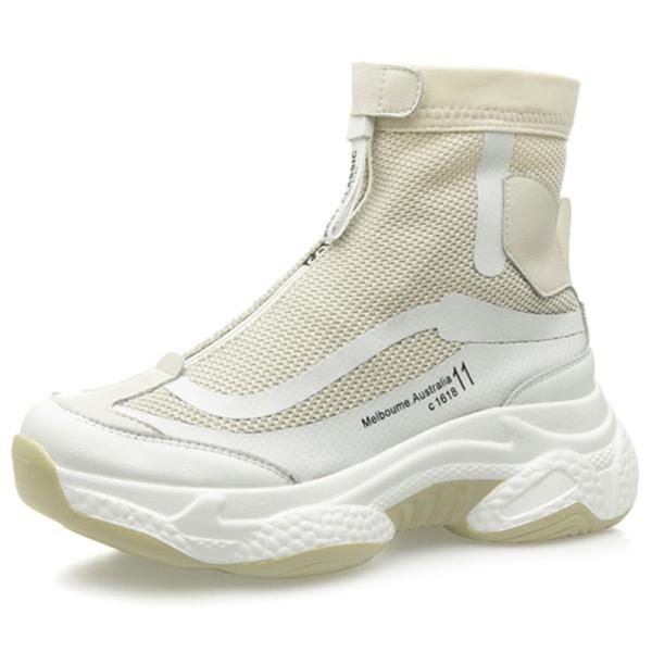 Buy cheap Janbal Plus Size 42 Chunky Flat Ankle Boots Women'S Flat Sneakers Casual from wholesalers