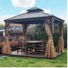 Buy cheap 13x11ft Outdoor Patio Garden Steel Frame Hardtop Metal Roof Gazebo from wholesalers