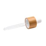 18mm glass bottle dropper cap eco friendly wooden bamboo essential oil bottles