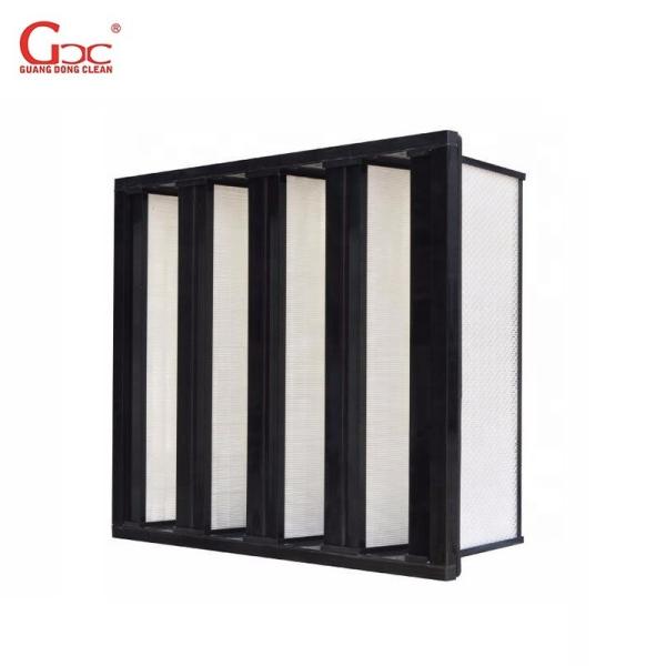 Buy cheap Plastic Frame 2850m3/h V Bank F6 Cleanroom Air Filter 1000g Dust Holding from wholesalers