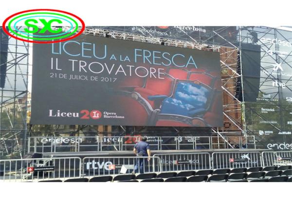 Buy cheap High Brightness Outdoor Full Color LED Display P8 LED module size 256*128 mm from wholesalers