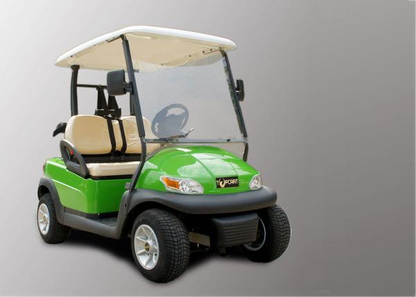 Buy cheap Electronic Small 2 Seater Golf Cart With Caddy Plate CE Approved , Green Color from wholesalers