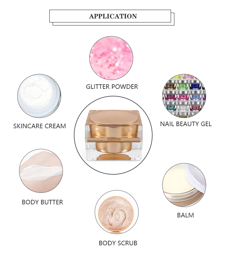 Empty Acrylic Skincare Plastic Double Wall Cosmetic Packaging Jar 20G With Screw Lids