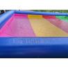 Buy cheap 8 * 8 m PVC tarpaulin Blue Rainbow Color Inflatable Water Pool For Kids Playing from wholesalers