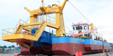 12 Inch Dredge Mining Equipment Ship Pond Power 160 Kw Auxiliary Engine Power