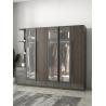 Buy cheap 5 Star Hotel Melamine Wood Furniture Simple Sliding Wardrobe With Transparent Doors from wholesalers