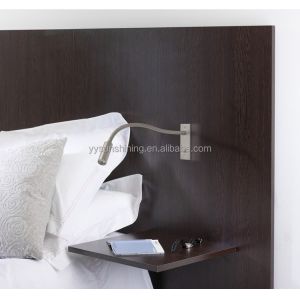 Buy cheap Hotel Headboard 3Watt Chrome LED Gooseneck Reading Wall Lights with 350mm Dimension from wholesalers