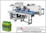 Touch Screen Control Bottle Packing Machine PE Film Shrink Sleeve Packaging