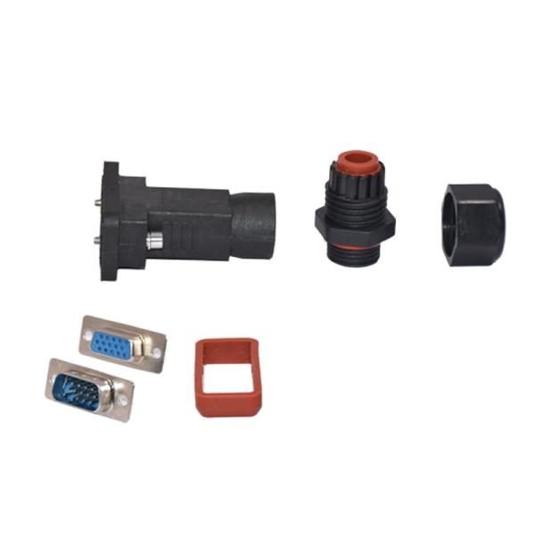 Buy cheap ROHS 15 Pin 1000VAC Waterproof D Sub Connector IP68 VGA from wholesalers