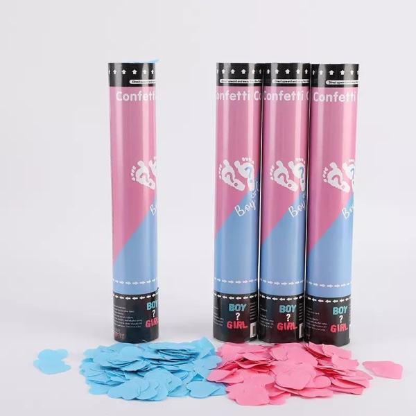Buy cheap 30cm Pink confetti cannons for sale, gender reveal confetti cannon from wholesalers