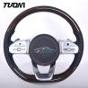 Buy cheap Custom Wooden Steering Wheel Mercedes Benz Black Smooth Leather from wholesalers