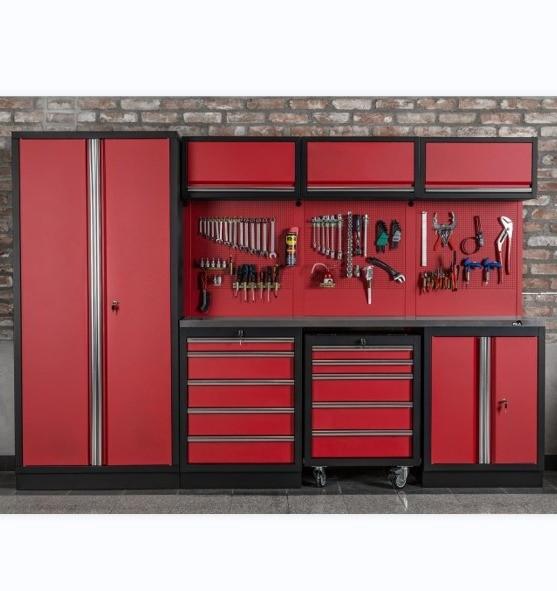 Buy cheap Customizable Garage Metal Cabinets Professional Storage Systems for Heavy Duty Garage from wholesalers