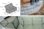 80X100Mm 2.0-4.0mm Wire Diameter Galvanized / PVC Coated Hexagonal Woven Gabion