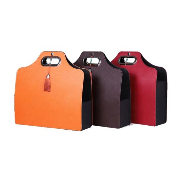 Buy cheap 2 Wine Bottles Leather Gift Box from wholesalers