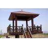 Buy cheap Lightweight WPC Gazebo Waterproof Outdoor Wood Gazebo Brown Color from wholesalers
