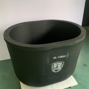 Wholesale Graphite Materials Thermal Expansion Coefficients Metal Melting Silicon Carbide Graphite Oval Type Crucible from china suppliers