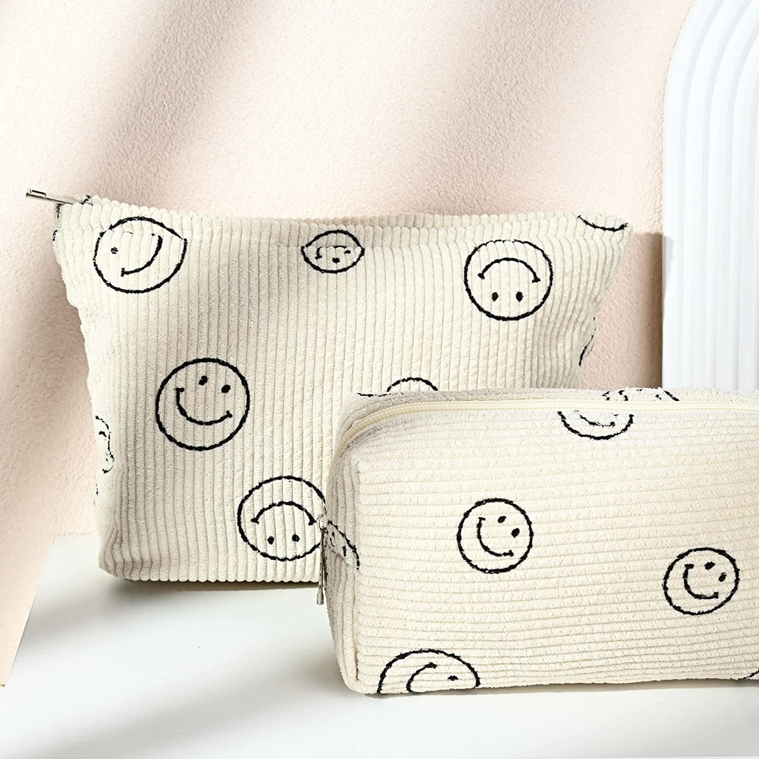 Shockproof Makeup Bag Large Quality Cosmetic Bag Capacity Canvas Travel Toiletry Bag Organizer Cute Makeup Bag