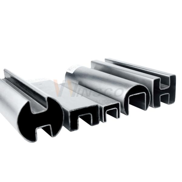 Buy cheap Single Slot 201 304 316 Stainless Steel Welded Tube Double Groove Round Square Rectangular Oval Inox Special Shaped from wholesalers