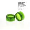 Buy cheap PET Clear Green Plastic Cosmetic Jars 80ml Silkscreen Printing from wholesalers