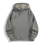 350g Thick Fleece Men Pullover Hoodies Winter Warm Sweatshirt With Hat