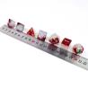 Buy cheap White plus red ore resin desktop game dice set dnd dice from wholesalers