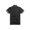Buy cheap Slim Fit Cotton Polo Shirts Embroidered Black Lapel / Custom Polo Tee Printing from wholesalers