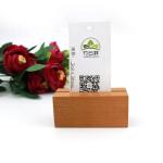 Desk Business Card Holder Office Wooden Business Card Desktop Display Stand for