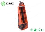 Buy cheap Glossy Lamination Custom Color Printing Folding Cardboard Floor Display Stand For Food from wholesalers