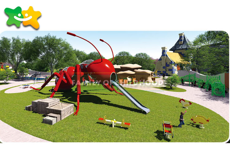 Childhood Commercial Playground Equipment Ant Kingdom Theme Rust Proof
