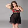 Buy cheap Floral Plus Babydoll Lingerie Cat 3x Women'S Plus Size Intimate Apparel from wholesalers