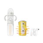 3 In 1 Travel Formula Dispenser Bottle USB Baby Milk Feeding Glass Bottle BPA