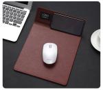 Custom Logo Pu Leather Multifunctional Rgb Mouse Pad Fast Wireless Charging