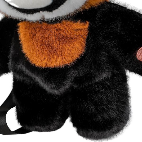 Kawaii Cute Red Plush Backpack Toy Stuffed Animal Panda Plushie Backpack Low MOQ