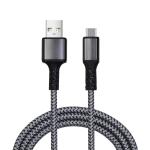 2025 Heavy Duty Aluminum 3-Way Charger Cable Tangle-Free Braided Design 1m C