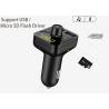 Buy cheap BLE 5.0 Hands Free Car Kit Fm Transmitter 5V 3.4A Wireless Handsfree Car Kit from wholesalers